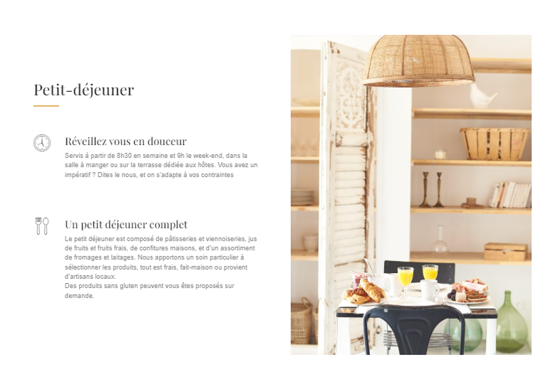 Le petit-déjeuner